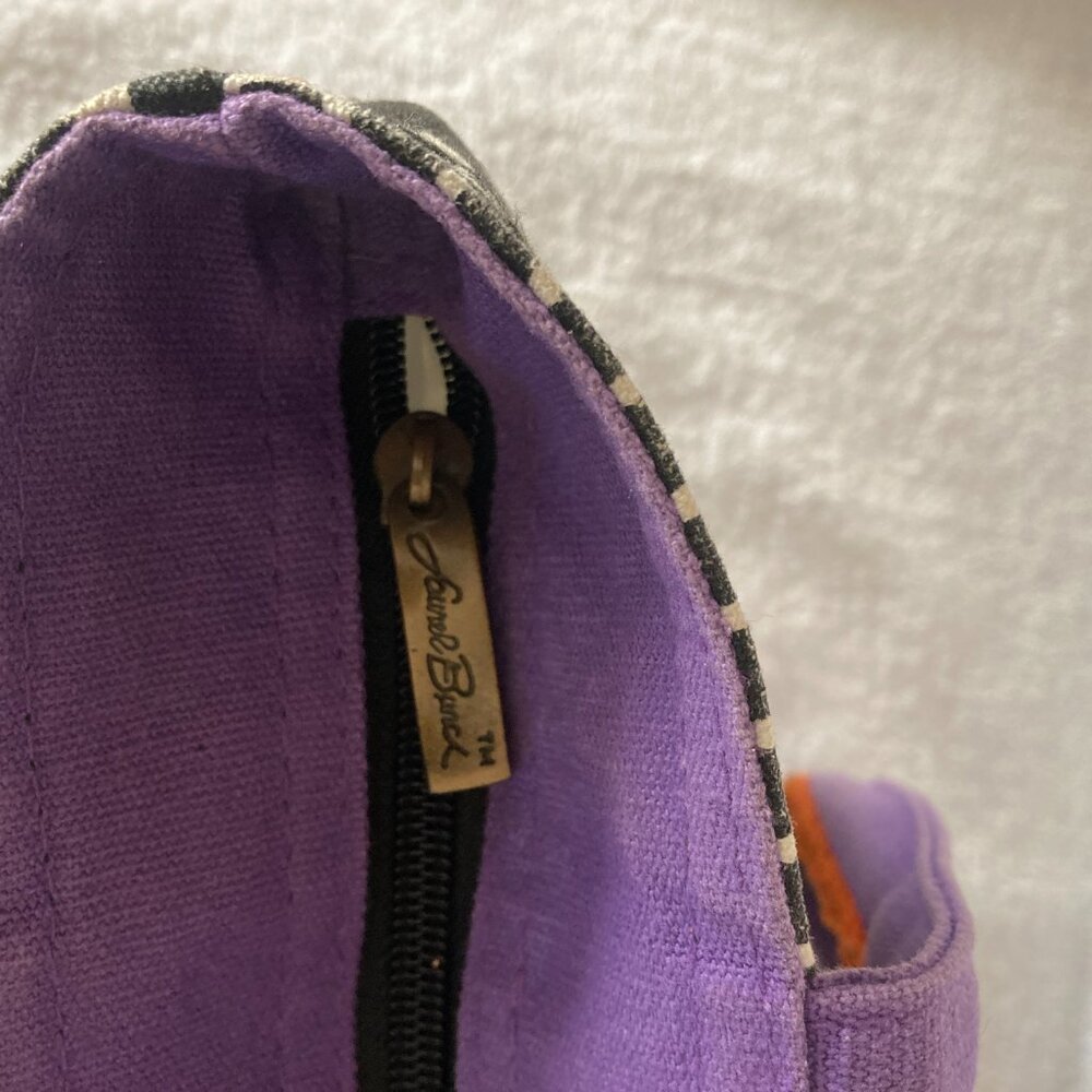 Laurel Burch Multicolor Dogs Patchwork Tote Purse - image 8